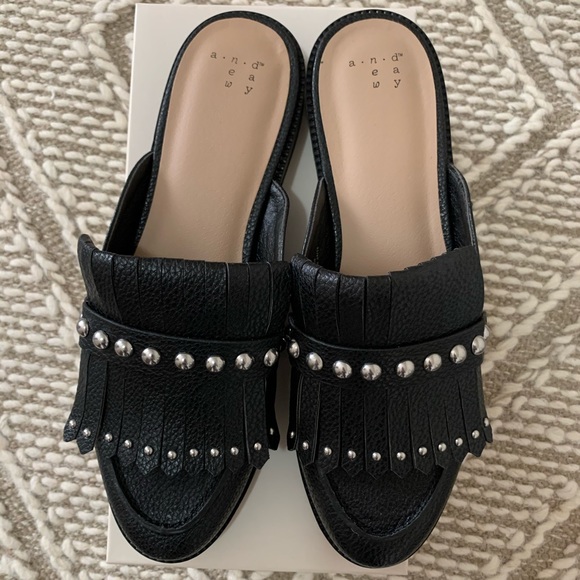 Women’s Backless Loafers - A new day /black - Picture 3 of 5